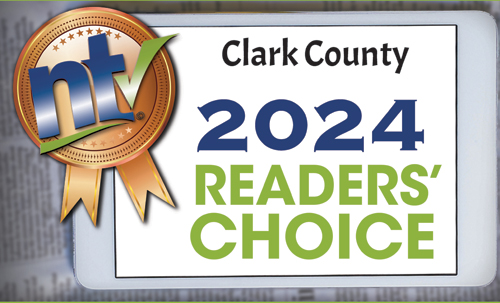 Clark County 2024 Reader Choice Award banner.